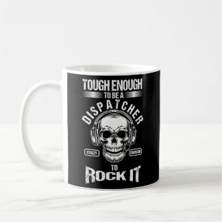 911 Operator Dispatcher Skull Usa First Responders Kaffemugg