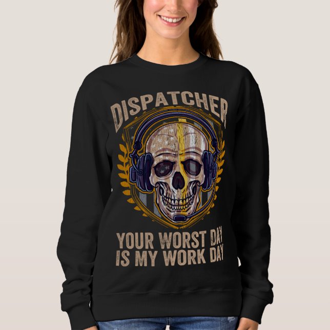 911 Operator Emergency Dispatchers 911 Dispatcher T Shirt (Framsida)