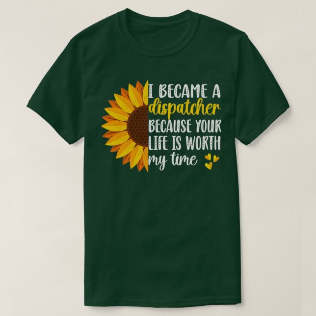 911 Operatör med Akut för tunn Gult T Shirt (Design framsida)