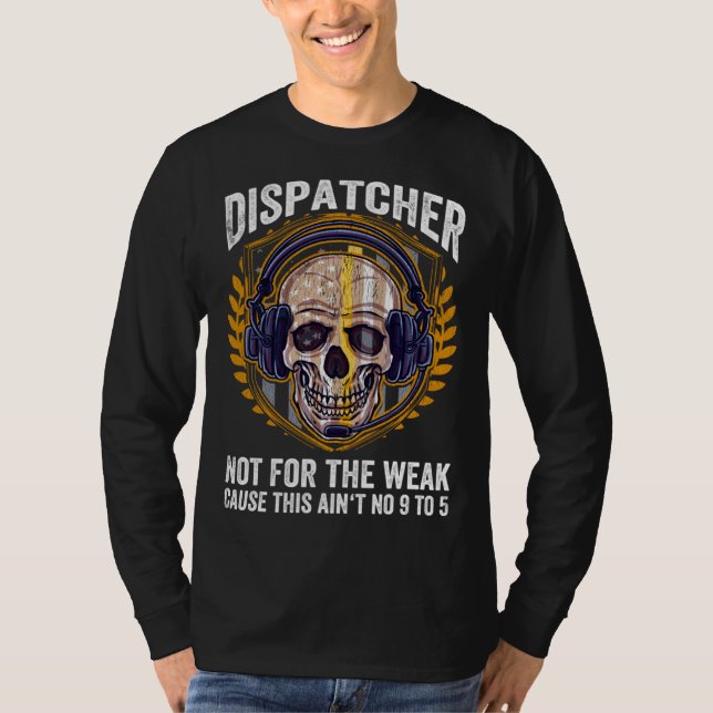 911-operatör Nödsändare 911-sändare T Shirt (Framsida)