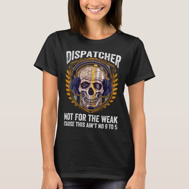 911-operatör Nödsändare 911-sändare T Shirt (Framsida)
