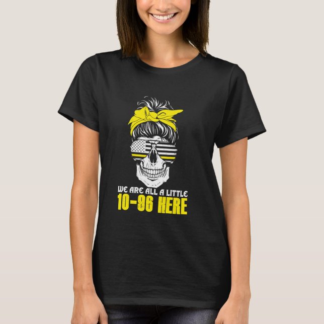 911-operatör Rolig 911 Nödsituation sändare T-shir T Shirt (Framsida)
