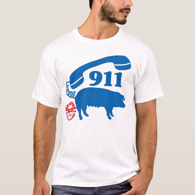 911 PIGGY (MyPrymate) T-shirt (Framsida)