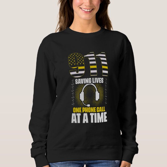 911 Räddar Liv Räddningsoperatör Disponent 911 D T Shirt (Framsida)