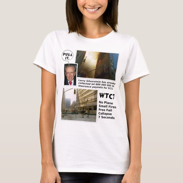 911 Sanning WTC7 Dra den till skjortan Tee Shirt (Framsida)