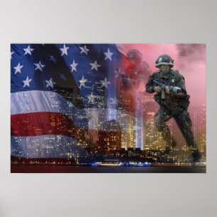 911 Twin Torn Poster