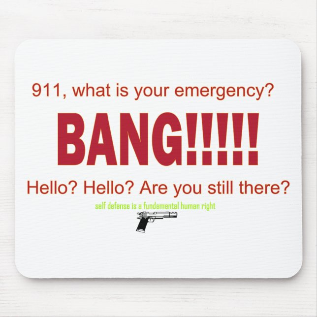 911, vad är ditt akut? musmatta (Framsidan)