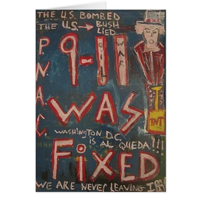 911 VAR FAST BLÅ HÄLSNINGSKORT (Framsidan)