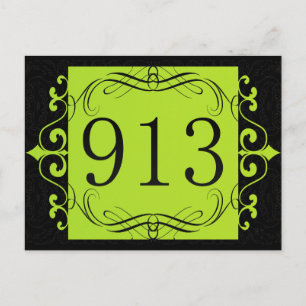 913 Områdeskod Vykort