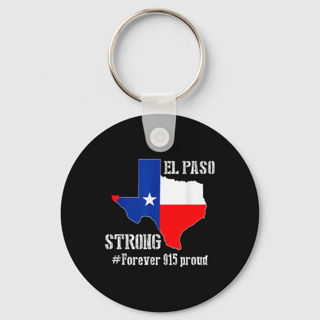 915 Proud El Paso Strong T Shirt Nyckelring (Framsida)