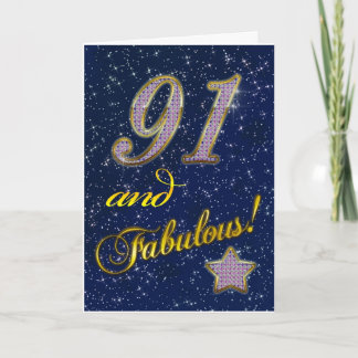 91:a årsdagen för någon Fabulous Kort
