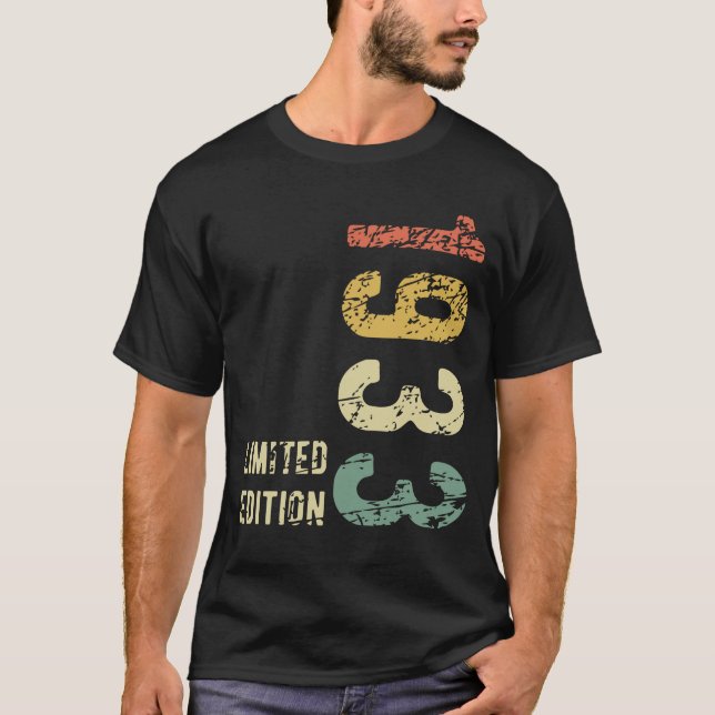 91:a födelsedag 1933 Begränsad utgåva 91 år T Shirt (Framsida)