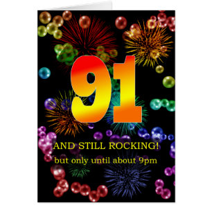 91:a födelsedag ännu i rakning hälsningskort