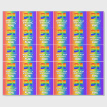 91:a födelsedag: färgfull, Roligt Rainbow Mönster