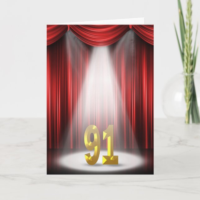 91:a födelsedag i strålkastarljuset kort (Framsida)