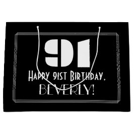 91:a födelsedagen ~ Art Deco Inspired Titta "91" +