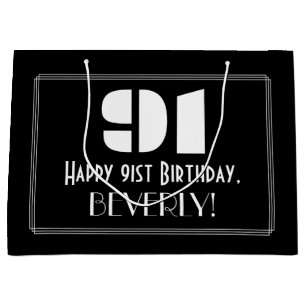 91:a födelsedagen ~ Art Deco Inspired Titta "91" +