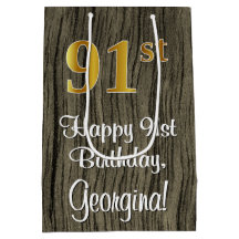 91:a födelsedagen: Elegant Faux Guld look #, Faux