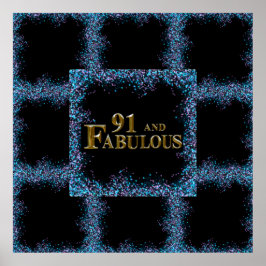 91:a födelsedagen poster