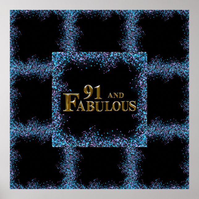 91:a födelsedagen poster (Framsidan)