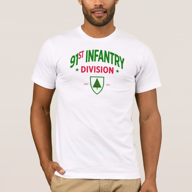 91:a infanteridivisionen - Vilda western Division T Shirt (Framsida)