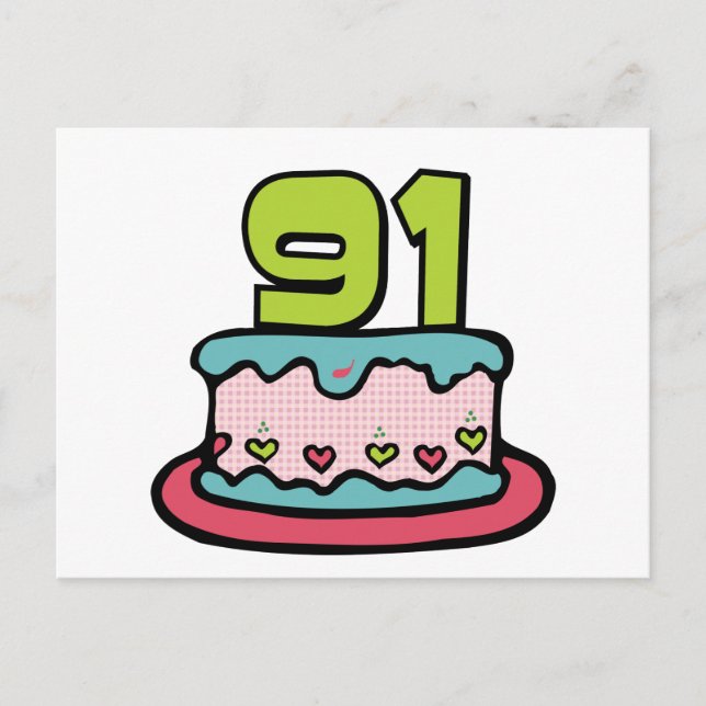 91 Ålderskaka Vykort (Framsida)