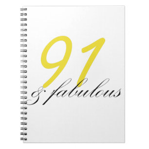 91 & Fabulous Anteckningsbok