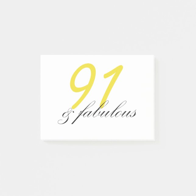 91 & Fantastisk Post-it Block (Framsida)