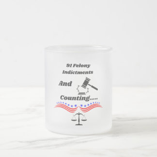 91 och räkning frostad glasmugg