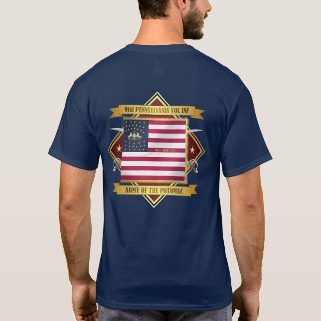 91 PA-infanteriet T-shirt (Baksida)