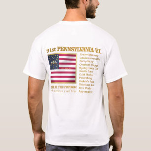 91st Pennsylvania volontärinfanteri (BH) T Shirt