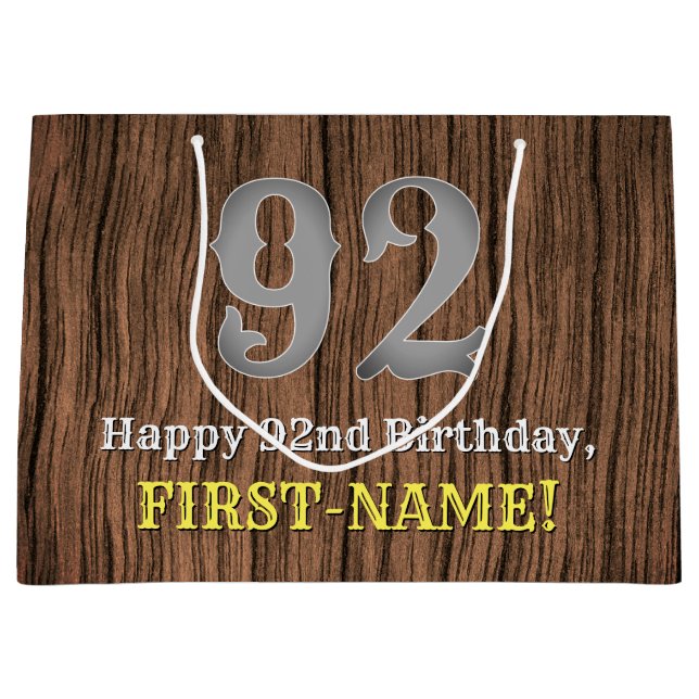 92:a födelsedag: Land Western Inspired Titta, Namn (Framsidan)