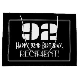 92:a födelsedagen ~ Art Deco Inspired Titta "92" +