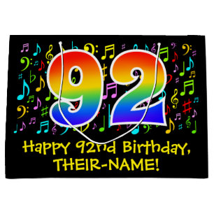 92:a födelsedagen - färgstarka musiksymboler, re