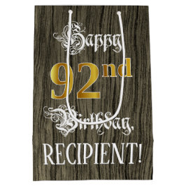 92:a födelsedagen: Faux Guld look & Faux Wood Möns