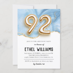 92:a Födelsedagsfest inbjudan