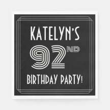 92:a Födelsedagsfesten: Art Deco Stil + anpassat n