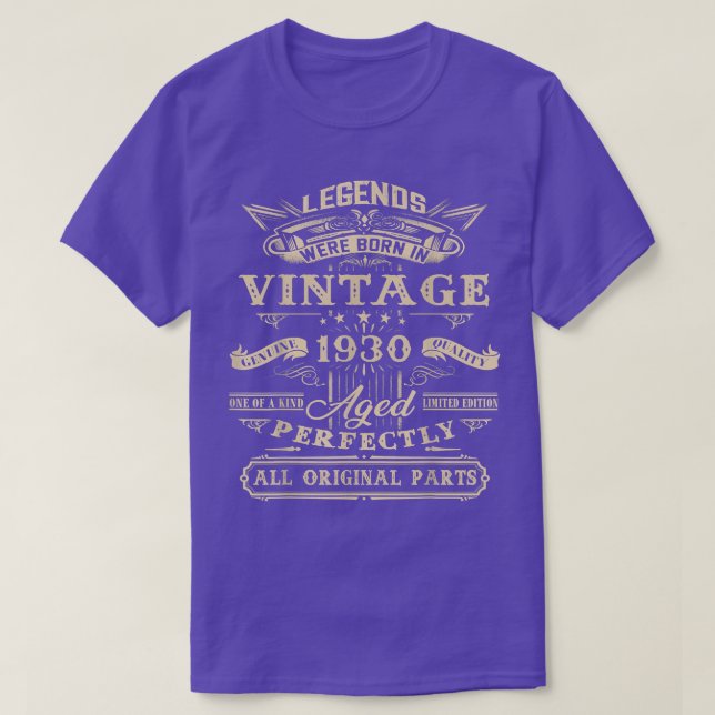 92:a födelsedagspresent för äggstockar, född 1930  t shirt (Design framsida)