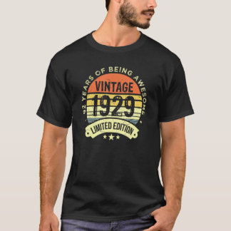 92 Ålderdom 1929 års Begränsada utgåva 92:a fågeld T Shirt