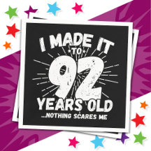 92 år gammalt sarkastiskt minne funny 92:a födelse