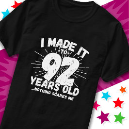 92 år gammalt sarkastiskt minne funny 92:a födelse t shirt