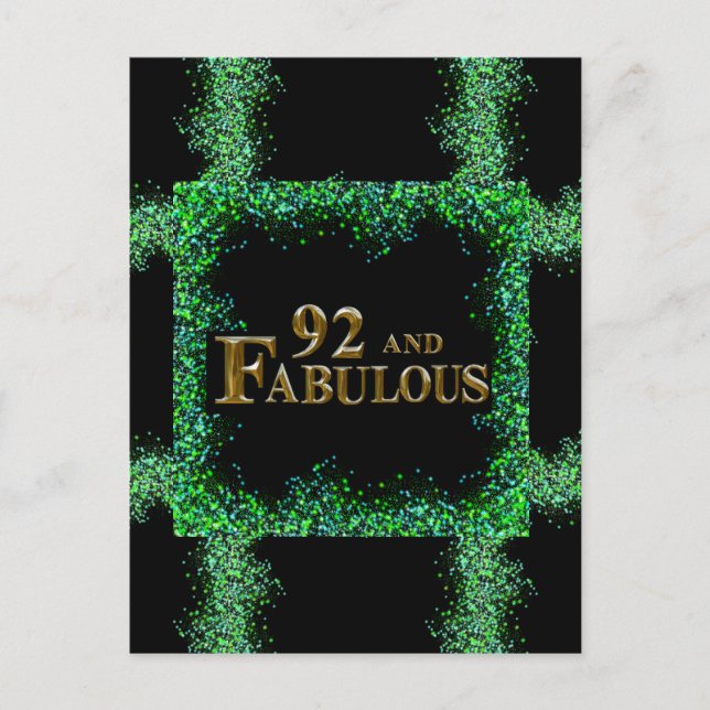 92-årsdag  vykort (Framsida)