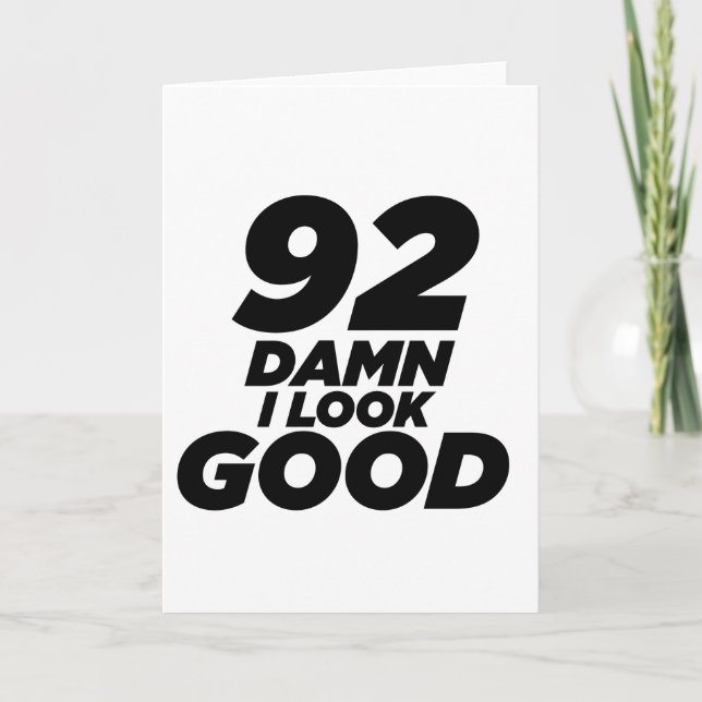 92 Jag ser bra födelsedag Kort (Framsida)