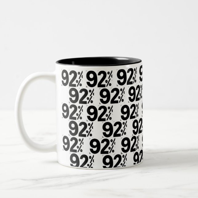 92 % kaffe Mugg (Vänster)