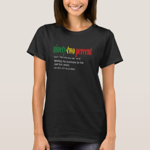 92 % svart 92-procentig definition av kvinnor i mi t shirt