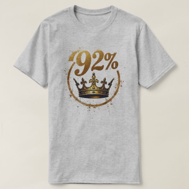 92 % T SHIRT (Design framsida)