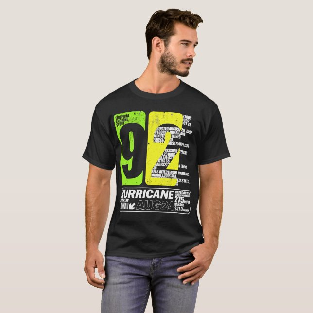 92 - Tropical Cyclone Study T Shirt (Hel framsida)