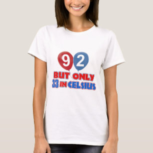 92nd födelsedagdesigner t shirt