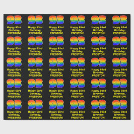 93:e födelsedag: Roligt, färgstark regnbåge inspir Presentpapper