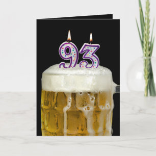 93:e födelsedag svart kort